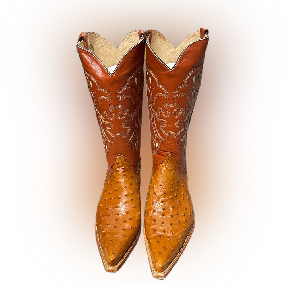 Oliverios Trotamundo Men's cowboy boot ostrich